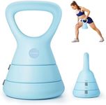 EAST MOUNT Adjustable Kettlebell, 5lb 9lb 15lb Kettlebell Weights Set, Ergonomic Design & Wide-Handle for Home Gym, Full-Body Workouts Strength Training and Weight Loss, Good for Men Women & Beginners (Blue)