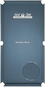 West State Billiards 21 oz Pre-Cut Pool Table Felt Replacement Kit for 8 Foot Tables - Wool and Nylon Blend with Teflon - Academy Blue