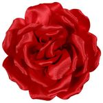 Mecool Rose Hair Clip for Weddings Brooch Corsage Hair Head Clip on Flowers for Hair Jewellery Barrette Hair Decorations for Women Accessories | Hair Clips Girls-Red