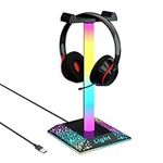 GIPOYENT RGB Gaming Headphone Stand Lights, RGB Gaming Stand Light for Desktop PC Gaming Headset Accessories, Best Gift for Husband, Kids, Boyfriend