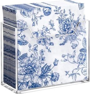 Kordory Acrylic Napkin Holder for Table, Clear Plastic Vertical Napkins Holders, Modern Square Paper Napkin Holders for Kitchen, Dinner Table Guest Napkin Holder for Home, Hotel, Restaurant, Bar