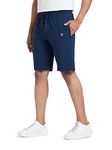 XYXX Men Cotton Rich Shorts, Regular Fit, Solid, Pack of 1, XYSHT03M, Estate Blue, M