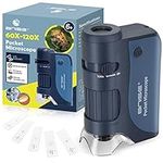 Pocket Microscope for Kids, 60X-120