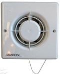 Manrose XF100P 20W Axial Pullcord Bathroom Fan