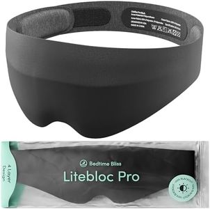 Sleep Mask 3D Eye Mask for Sleeping 100% Blackout for Men and Women - Sleeping Masks for Any Head Shape Super Lightweight & Wash-Friendly Design Sleeping Mask with Comfortable Adjustable Strap