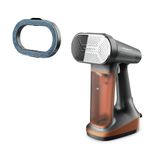 Rowenta Iron Steamer for Clothes, 3in1 Hand Held Steamers, Clothing Steamer, Ironing, Lint Remover, 7.1 Oz Tank, 1875 Watts, Auto-Off, Black, DR8855