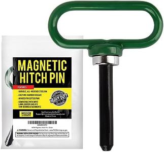 Mission Automotive Magnetic Hitch Pin - Lawn Mower Trailer Hitch Pins - Ultra Strong Neodymium Magnet Trailer Gate Pin for Simple One H&ed Hook On & Off - Securely Hitch Lawn & Tow Behind Attachments