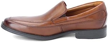 Clarks Men's Tilden Free Slip-On Loafer, Dark Tan, 10 US