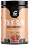 Sparkfusion True Slim Protein Powder Meal Replacement Shake | For Weight Control And Management |23 Gm Protein With 8 Ayurvedic Superfood | Sugar Free | For Men and Women (Strawberry & Cream, 500 gm)