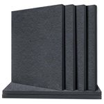 TroyStudio Thickened Acoustic Panels, 16 x 12 x 0.5 Inches Pack of 6 Felt Wall Decor Tiles Sound Absorbing Board, Noise Reverb Echo Dampening Soundproof Padding for Door Music Recording Home Studio