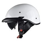 Motorcycle Half Helmet with Sun Vis