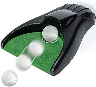 Y-Nut Golf Putting Return Machine,Golf Putting Green,Golf Ball Kick Back Putting Mats,Battery‑Powered Return Ball,Practice at Home,Office,Parties