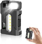 LETOUR G5 Rechargeable Torch 500 Lumens EDC Flashlight Super Bright Mini Small Torches with COB Light, Work Light with Magnetic Base and Buckle Clip for Outdoors Camping, Hiking, Emergency, Workshop