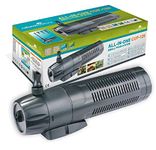 AllPondSolutions CUP-129-1000L/H All in One Pond Pump Filter with Fountain and 9w UV Steriliser Algae Control for Ponds up to 1000L