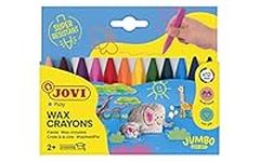 JOVI 973/12 Wax crayons, Cartoon, Assorted Colours, 12 stück (1er Pack)