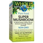 Whole Earth & Sea Pure Food Pure Food Super Mushroom, 60 Vegetarian Capsules