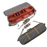 Aventik Multi-Function Fishing Rod&Gear Case All in One Easy Carry Super Light Weight Compartment Adjustable(Fly Rod and Reel case)