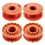 4 PCS Strimmer Spool,Lawn Mower Strimmer Spool,Strimmer Spool Replacement for for Worx,Grass Trimmer Spool Replacement,Spool Lawn Mower Line Worx Replacement