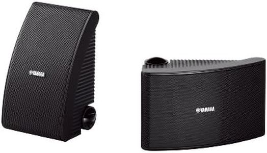 Yamaha NS-AW392 Pair of Outdoor Speakers with 2-Way Acoustic Suspension Design, Black Small