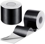 Zonon 2 Rolls Heat Shield Tape Cool Tapes Aluminum Foil Heat Reflective Adhesive Heat Shield Thermal Barrier Foil Tape Self-Adhesive Heat Resistant Tape for Hose and Auto Use (Black,2 Inch X 32.8 ft)