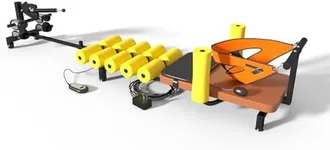 Electric Fitness Full Body Traction Table, Massage Cervical Traction Bench & Lumbar Traction Bed, Home Stretch Decompression Machine for Tension Relief, Lumbar Stretching (Brown)