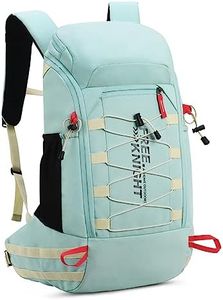 Bseash Mochila de senderismo ligera e impermeable de 40 litros con cubierta para la lluvia, mochila de viaje para deportes al aire libre para camping, escalada, esquí, ciclismo, Verde leche, 40 Long