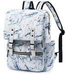 Junlion Slim Laptop Backpack College Student School Bag Travel Rucksack Daypack, Marbling, One Size