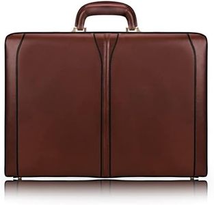 McKlein TURNER, Top Grain Cowhide Leather, 4.5-Inch Expandable Attache Briefcase, Brown (80484)