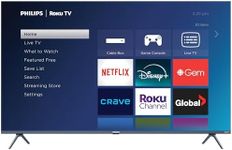 Philips Roku TV 55" Frameless 4K Ultra HD (2160p) | Enterainment Plus Series Smart TV (55PUL5924/F6), Dolby Atmos, Voice Assistant