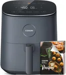 COSORI Air Fryer 9-in-1, Compact 5-Qt, Perect for Meat Enthusiasts with 450°F Max Heat Function , 130+ In-App Recipes, Little to No Oil, Easy Clean Glass Touch Panel & Nonstick Basket, Gray