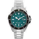TIMEX Stainless Steel Men Green Analog Dial Watch- Tw2V91900Uj, Band Color:Metallic