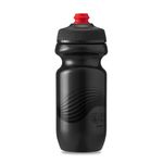 Polar Bottle Breakaway Wave Lightweight Bike Water Bottle - BPA-Free, Cycling & Sports Squeeze Bottle (Charcoal & Black 20 oz)