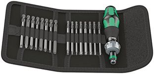 Wera Kraftform Kompakt 60 Ratchet screwdriver & Bit Set, 17pc, 05051040001