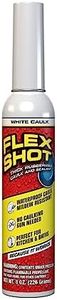 Flex Shot Rubber Adhesive Sealant Caulk, 8-oz, White