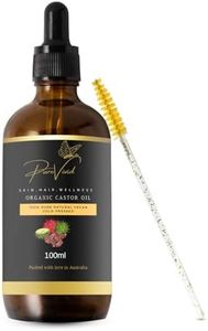 100ml Organic Castor Oil – Pure Cold-Pressed Oil for Hair Growth, Skin Hydration, Eyebrows and Eyelash Strengthening | Multi-Purpose Beauty Oil Asutralia