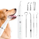 NI-SHEN Dog Plaque Remover for Teeth,Pet Ultrasonic Tooth Cleaner,Teeth Cleaning Kit -Tartar Remover for Teeth Stains for Dogs and Cats (White)