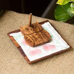 ExclusiveLane 'Owl On Board' Décor Wooden Paper Napkin Holders For Dining Table Tissue Paper Holder For Table & Tissue Stand