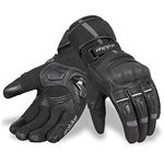 Oro Biker Winter Motorbike Gloves Winter Motorcycle Gloves Waterproof Thermal Gloves Touch Screen Winter Hiking Outdoor Sports (Black/Grey, Large)