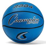 Champion Sports RBB4BL Sport Pro Rubber Basketball, Size 6, RBB4, Royal Blue