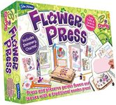 John Adams | Flower Press: press and preserve garden flowers and leaves with a traditional wooden press | Arts & Crafts | Ages 7+, Red