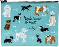 Blue Q Bags, Zipper Pouch, People I Want to Meet: 1. Dogs