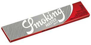 Smoking Master (Silver) King Size Cigarette Rolling Paper - Pack of 5 + Smoking Special 34 Tips(Pack Of 1 Booklet)