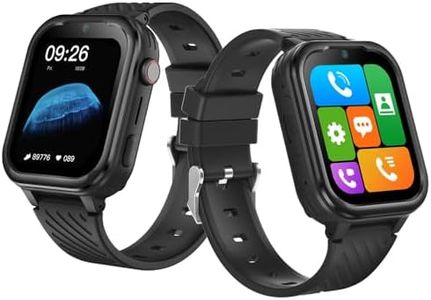 SeTracker Connect2kidz Milo5 4G Touch Screen Safe Voice & Video Calling Kids Tracking Smartwatch- Black| 4G Sim Enabled, in-Built GPS, SOS Alert, Voice Chat, 1.85" HD Display, Splash Resistant, Camera