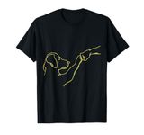 Dog And People Punch Hand Dog Friendship Fist Bump Dog's Paw T-Shirt