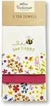 Cooksmart British Designed Pack of 3 Tea Towels | Luxury Tea Towels for Kitchen | Modern Designed Tea Towel Set