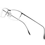 FONEX Metal Square Eyeglasses,Full 