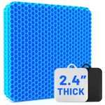 XSIUYU Thickened Gel Seat Cushion for Long Sitting - Back, Hip, Tailbone Pain Relief Cushion - Gel Seat Cushion for Office Chair, Cars - Egg Seat Gel Cushion for Wheelchair Pressure Relief