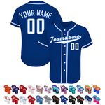 FwSYouMAI Custom Baseball Jersey Personalized Printed Teamname & Number Customize Shirts Sport Uniform for Men,Women,Youth-Design 7