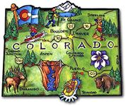 Colorado Artwood State Magnet Colle