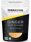 Terrasoul Superfoods Organic Ginger Powder, 1 Lb - Lab-Tested | Raw | Potent Spicy Flavor